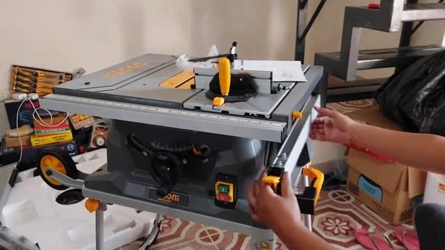 INGCO TS15008 TABLE SAW: FIRST TIME USER. UNBOXING. смотреть онлайн