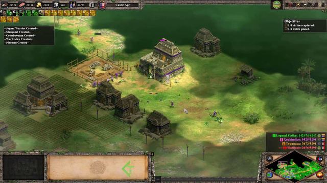 Age of Empires 2 Definitive Edition | Reign of Blood 1v4 AI Montezuma | No Commentary смотреть онлайн