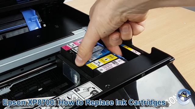 Epson Expression Photo XP-8700: How to Change/Replace Ink Cartridges смотреть онлайн