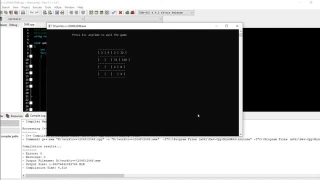 2048 Game In C++ With Source Code | Source Code & Projects смотреть онлайн