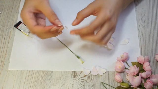 Как сделать цветы яблони из фоамирана (раскрытый цветок) | яблоня из фома смотреть онлайн