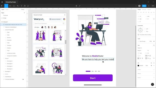 How to create a simple & easy Onboarding Design with Figma *featuring StorySet Plugin* смотреть онлайн
