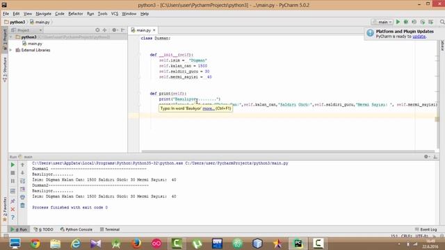 Python3 Dersleri 36 - NTP - Yapıcı Fonksiyon (init fonksiyonu) смотреть онлайн