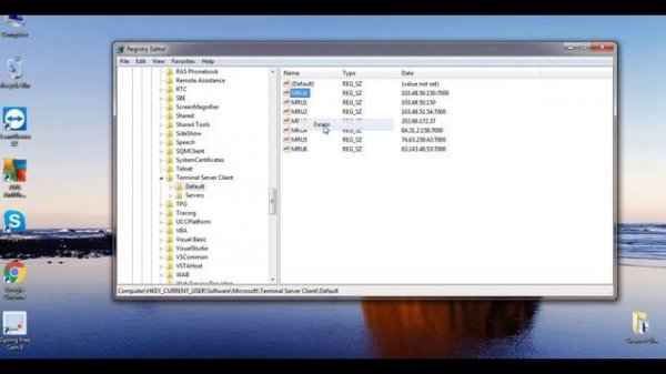 Remove IP From Remote Desktop Connection | Remove History Entries from Remote Desktop Connection