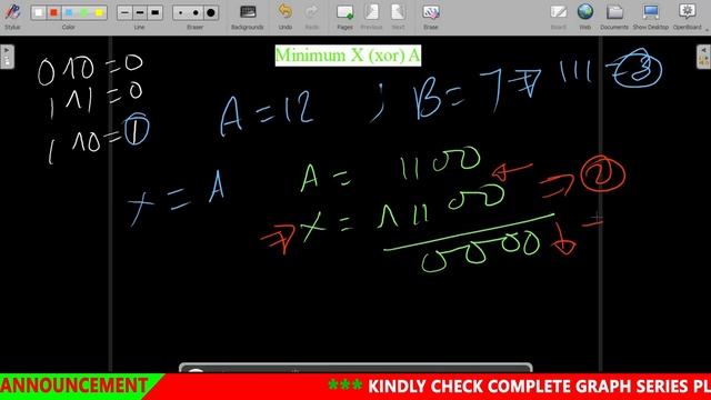 Minimum X (xor) A || Adobe || Bit Magic || GFG POTD || JAVA Code || C++ Code | Hindi || By Vivek || смотреть онлайн