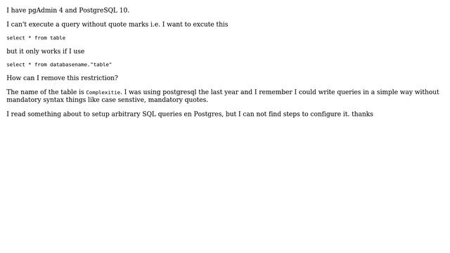 Databases: Postgresql arbitrary queries смотреть онлайн