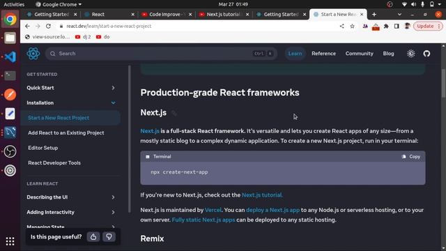 React.dev | React docs: what's new | Create React App is Dead ? смотреть онлайн