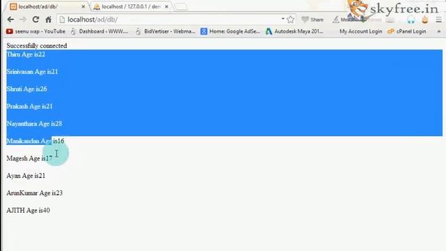 PHP Advanced Tutorial in Tamil 94 SELECT Connet the Database Table and Get The Values Part 5 смотреть онлайн