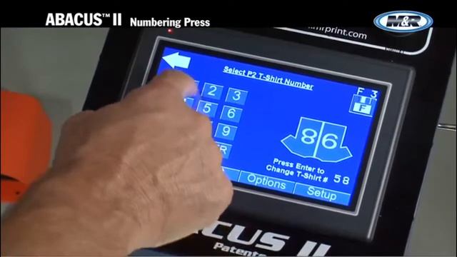 M&R Abacus карусельный станок шелкографии для печати номеров на футболках и спортивной одежде