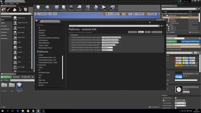 Unreal Engine 4 Настройка проекта под Android смотреть онлайн