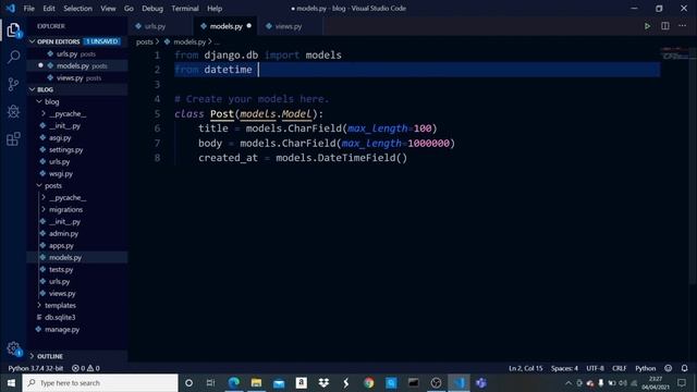 How To Build A Blog With Django | Part 1/2 смотреть онлайн