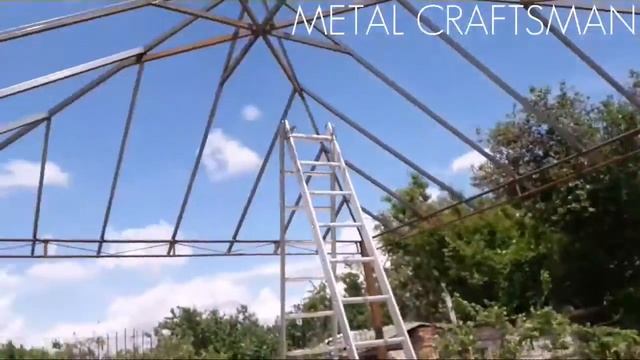 Беседка.Четырехскатная крыша . смотреть онлайн