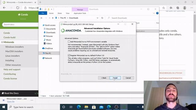 Miniconda Installation - Windows смотреть онлайн