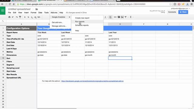 Building a dashboard with the Google Analytics Spreadsheet Add-on смотреть онлайн