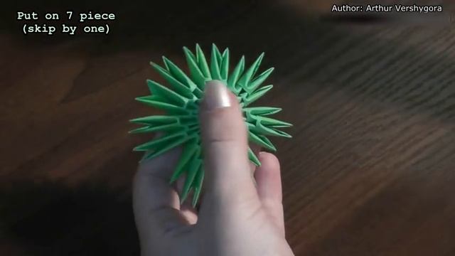 How to make a paper Christmas tree. 3D origami tutorial смотреть онлайн