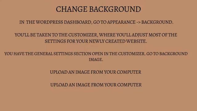how to change colour of background on WordPress website? смотреть онлайн