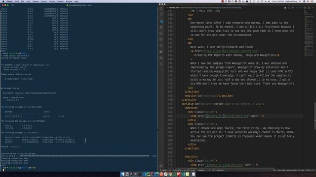 Weasyprint Build Beautiful PDF Report 2/3 - Setup Environment смотреть онлайн