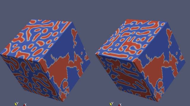 3D microstructure reconstruction from 2D images with phase field (concentration) смотреть онлайн