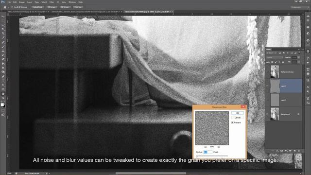 Post-Production #4: Best Photoshop Film Grain Tutorial with No Plugins! смотреть онлайн