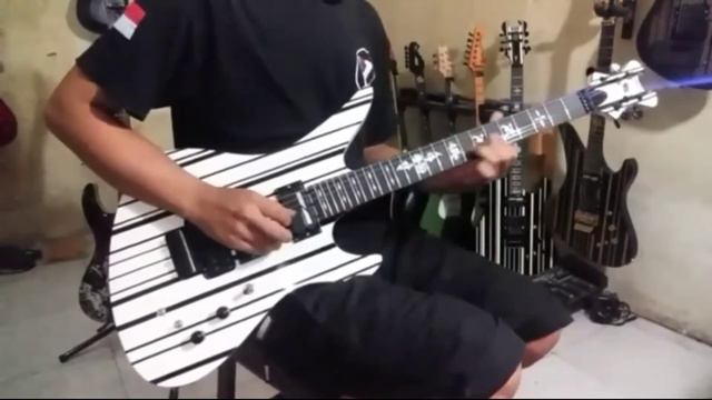 CHECK SOUND & REVIEW SCHECTER WHITE BLACK CUSTOM HIGHQUALITY || VEYZ SUSTAINER смотреть онлайн