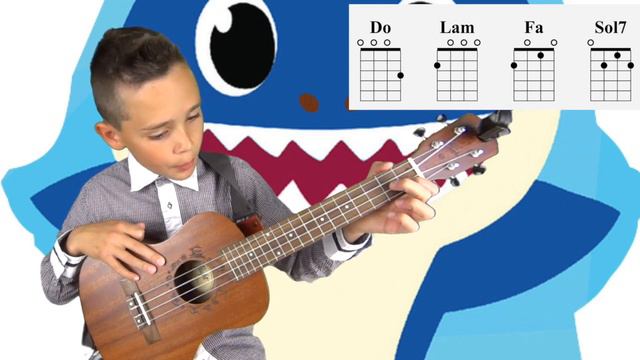 Baby Shark - Ukulele Accordi смотреть онлайн