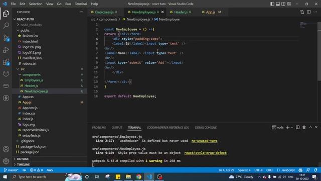 Adding a React form component to create new records #15 смотреть онлайн