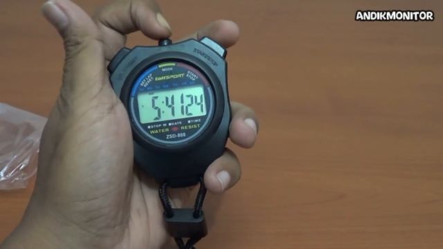 Stopwatch Digital Profesional LCD Dengan Strap - ZSD-808 Classic