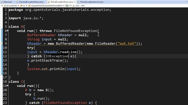 Java - 예외 (8/12) : 책임의 전가 throws смотреть онлайн