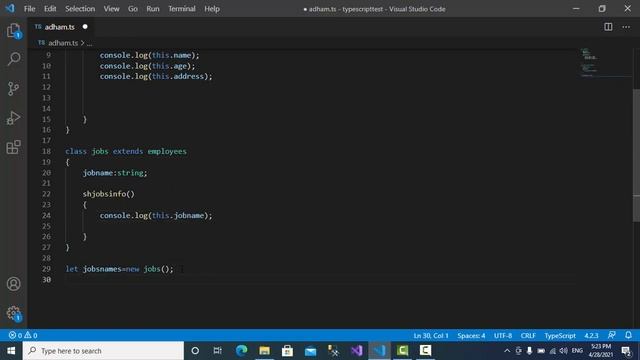 تعلم typescript|| المحاضرة الرابعة|| التعامل مع inherit داخل typescript смотреть онлайн