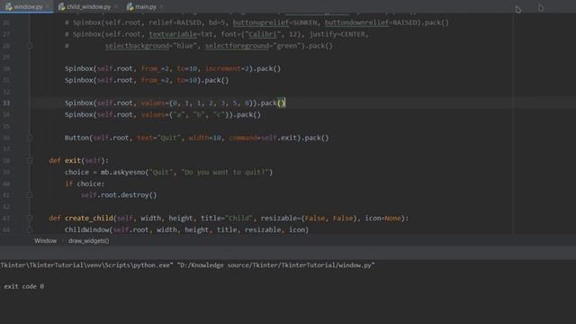 Python GUI tkinter #14 - Spinbox. Поле выбора значений смотреть онлайн