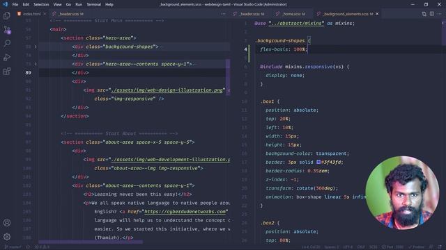 #14 - Extra Large Desktop Responsive (xlg) - (தமிழில்) (Tamil) | HTML, SASS & Javascript смотреть онлайн