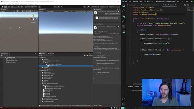 Unity: Custom Package For WebSockets Client [2021-10-05]