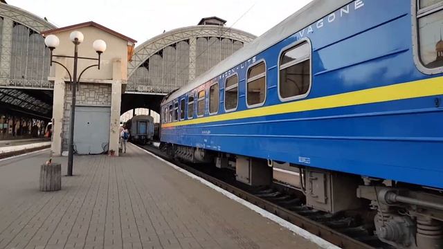The Kyiv - Vienna Sleeping Cars Being Attached To The Lviv - Uzhgorod Train At Lviv