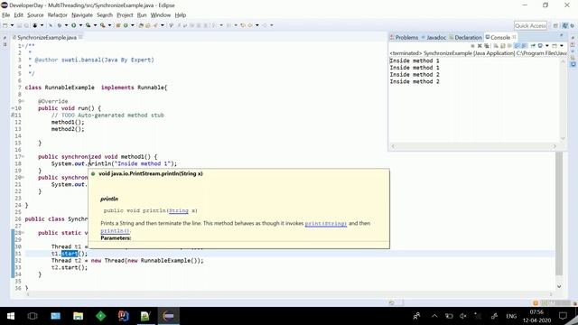 How to Use Synchronization in Java| Static syncronization|Multithreading смотреть онлайн