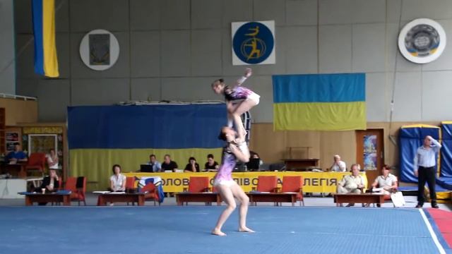 Спортивная акробатика. Чемпионат Украины 2014. Винница. Женская пара