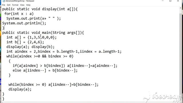 Advanced merge array implementation смотреть онлайн