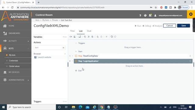 Configuration File in Automation Anywhere A2019| Read nodes from XML Configuration File | #23 смотреть онлайн