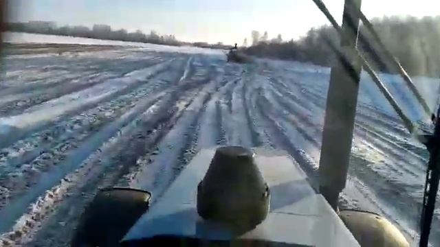 Вывоз удобрения в поле, результат нашей работы. смотреть онлайн