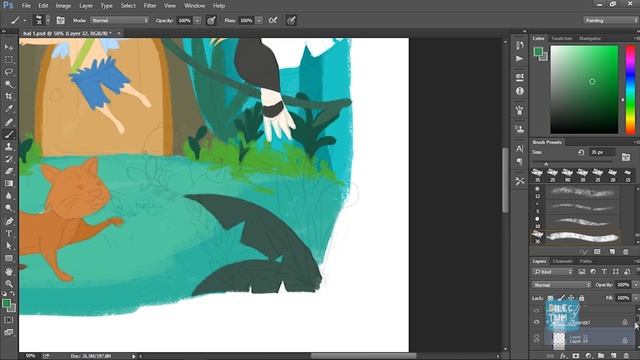 CHILDREN BOOK ILLUSTRATION : BIRU THE FOREST FAIRY