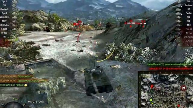 World of Tanks. Священная долина. Медаль Рэдли-Уолтерса. AMX 50 100 смотреть онлайн