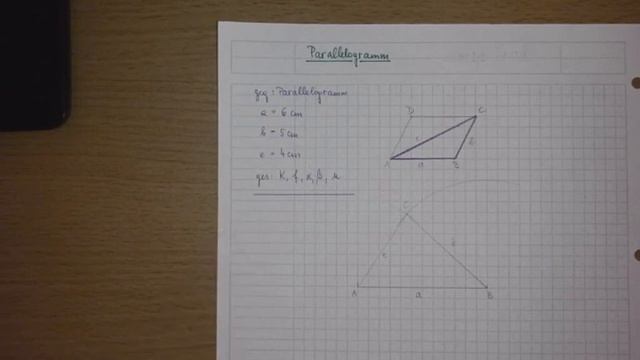 Konstruktion Parallelogramm mit zwei Seiten und einer Diagonalen смотреть онлайн