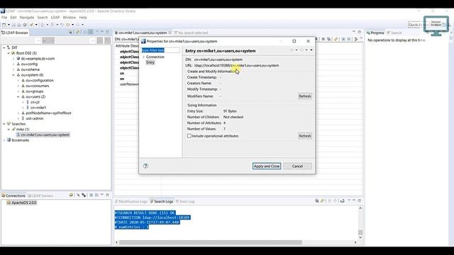 2.LDAP Apache Directory Studio Overview смотреть онлайн