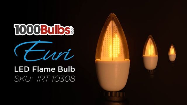 LED Flame Bulb (White Finish) From Euri Lighting смотреть онлайн
