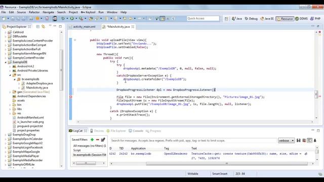 Download e Upload com Dropbox API no Android смотреть онлайн