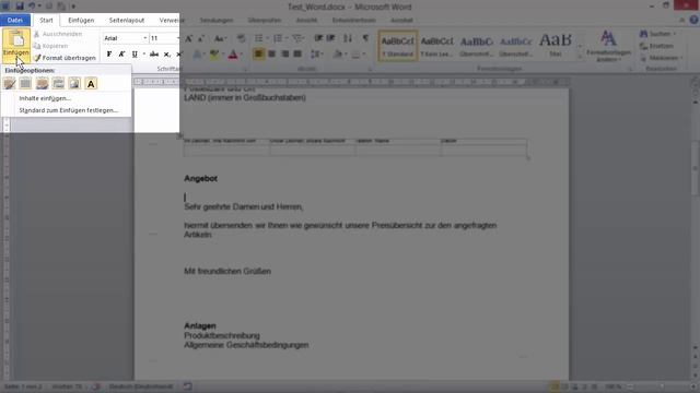 Verknüpfung Excel und Word Aktualisierung der Daten Tutorial Teil 1 - carinko.com смотреть онлайн