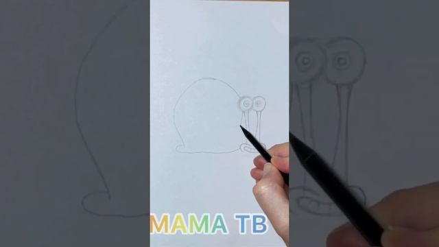 Как нарисовать Гэри из Губка Боб / How to draw Gary the snail ? смотреть онлайн