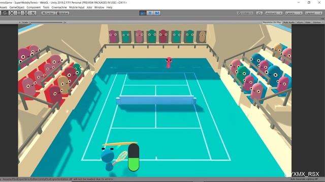 Super Wobbly Tennis Game Made With Unity смотреть онлайн