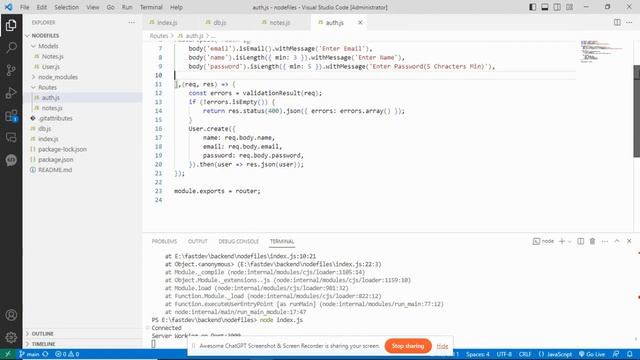 Connecting Express JS to Mongo DB смотреть онлайн