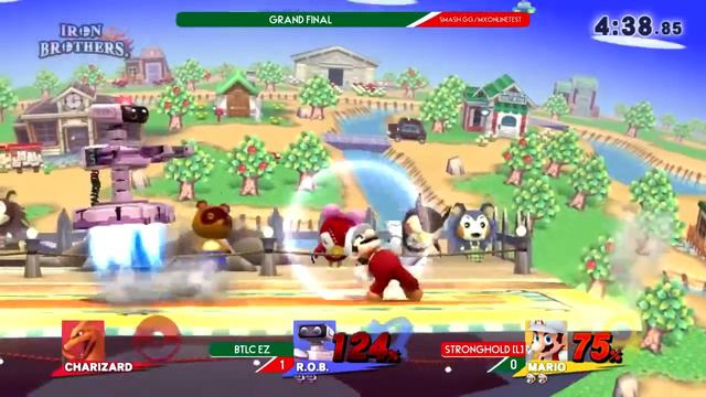 SmashMX OTS Test - Btlc Ez (ROB) Vs. StrongHold (ZSS/Mario) - Grand Final смотреть онлайн