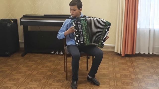 Фасахов Марат, 13 лет, Волгоград. "Карело-финская полька", обр. Б.Тихонова смотреть онлайн